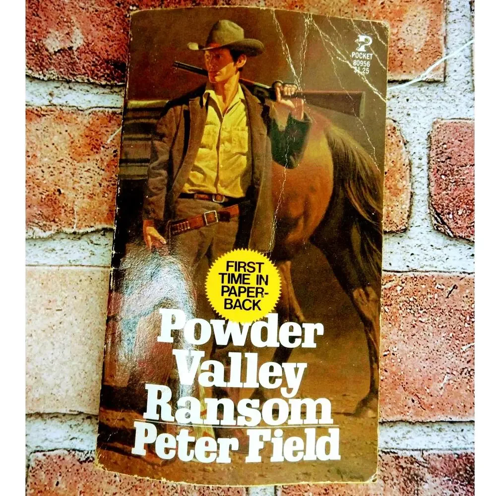 Powder‎ Valley Ransom Peter Field Vintage Western Paperback Novel PB